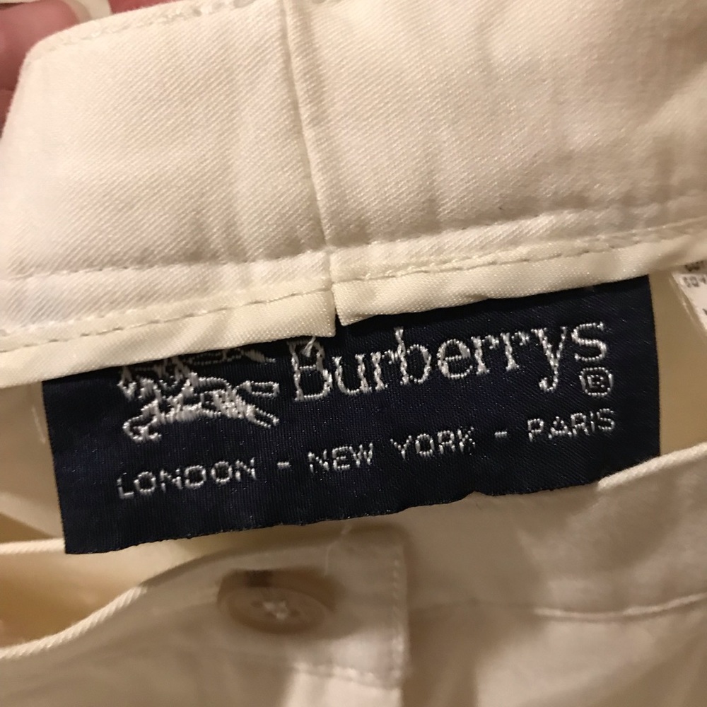 Burberrys lined cream pants size 12